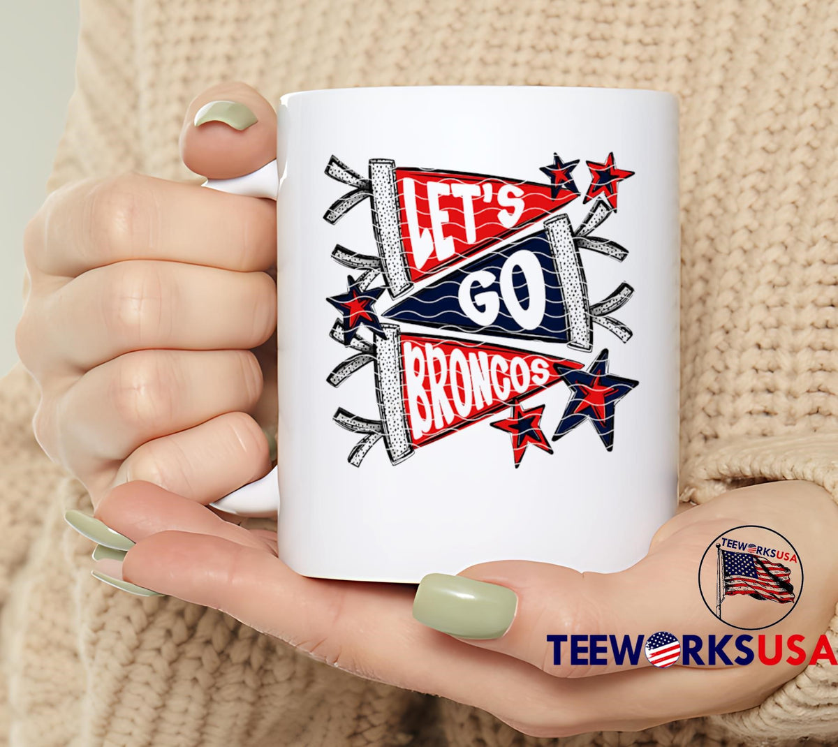 Let's Go Denver Broncos - Adult & Kids T-Shirts, Sweatshirts & Hoodies apparel design preview 6