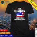 Fair elections would end the democrat party - Adult & Kids T-Shirts, Sweatshirts & Hoodies apparel design preview 1