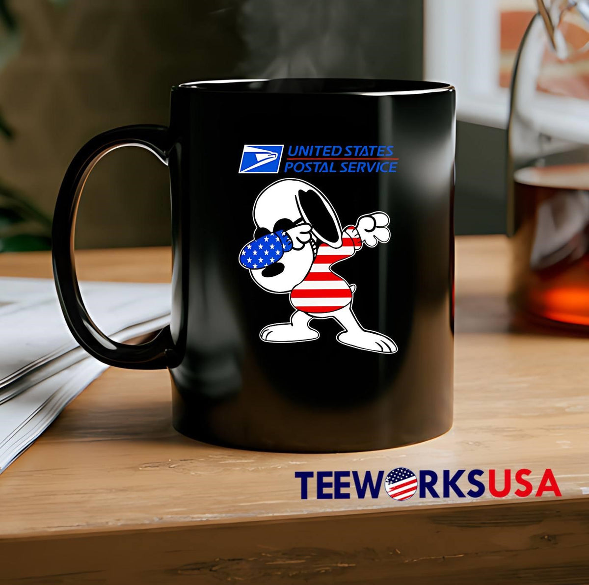 USPS Snoopy Dabbing - Adult & Kids T-Shirts, Sweatshirts & Hoodies apparel design preview 2