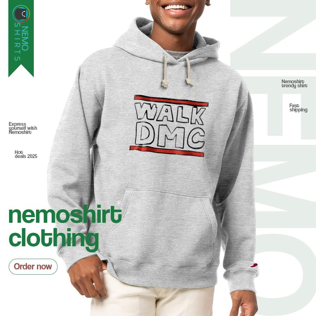 Walk DMC throwback - Adult & Kids T-Shirts, Sweatshirts & Hoodies apparel design preview 2