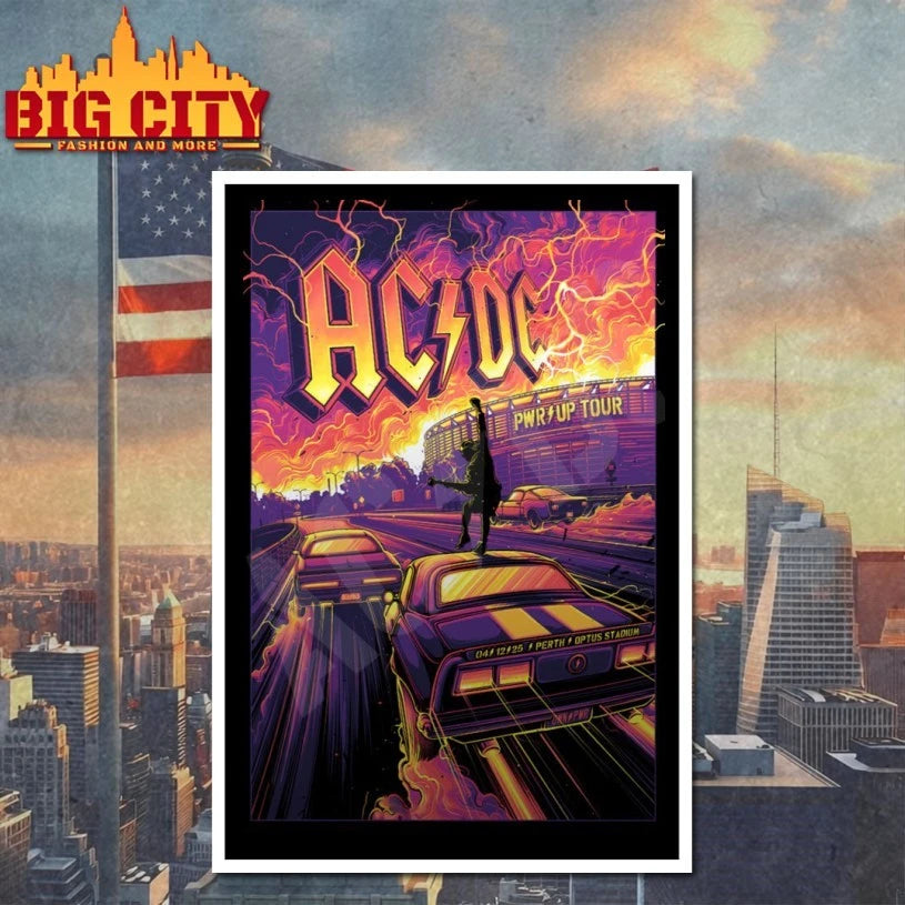 ACDC December 4 2025 At Optus Stadium Show Poster - Adult & Kids T-Shirts, Sweatshirts & Hoodies apparel design preview 4