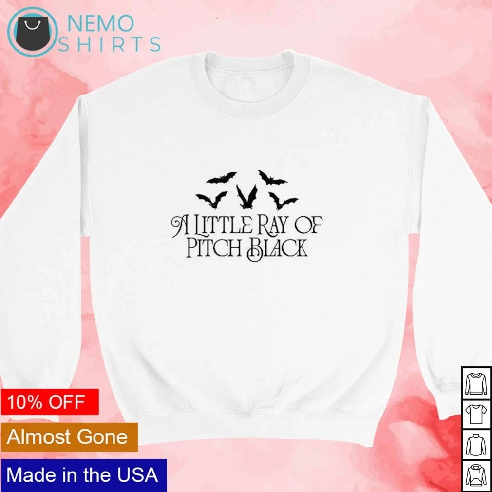 A Little Ray of Pitch Black bats gothic - Adult & Kids T-Shirts, Sweatshirts & Hoodies apparel design preview 3
