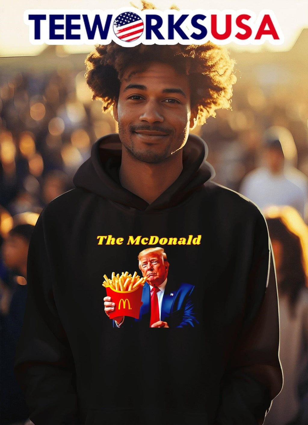 The McDonald Trump - Adult & Kids T-Shirts, Sweatshirts & Hoodies apparel design preview 2