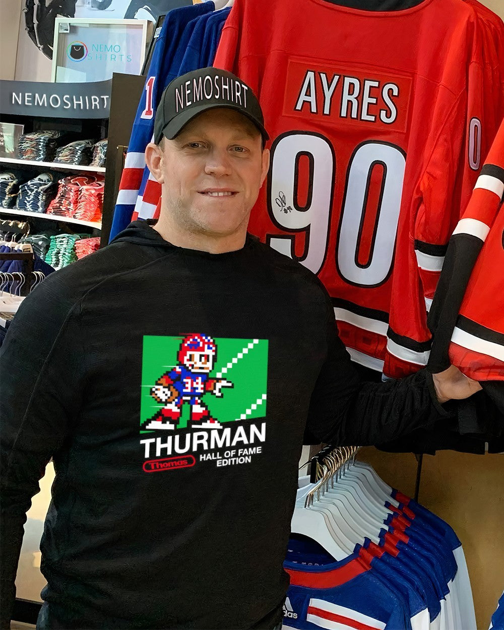 Thurman Thomas hall of fame edition Buffalo Bills - Adult & Kids T-Shirts, Sweatshirts & Hoodies apparel design preview 2