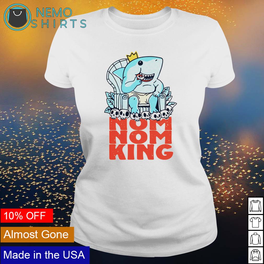 Shark nom King - Adult & Kids T-Shirts, Sweatshirts & Hoodies apparel design preview 3
