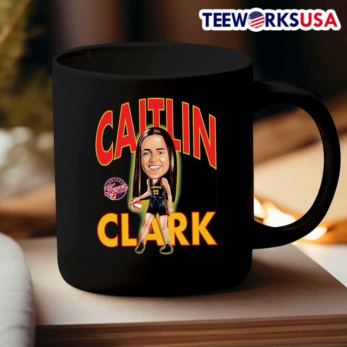Playa Society Caitlin Clark caricature - Adult & Kids T-Shirts, Sweatshirts & Hoodies apparel design preview 3