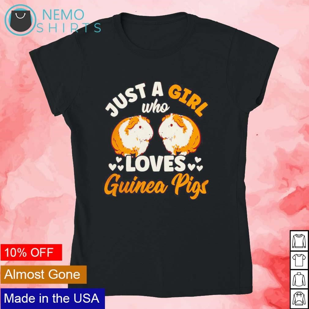 Just a girl who loves guinea pigs - Adult & Kids T-Shirts, Sweatshirts & Hoodies apparel design preview 4