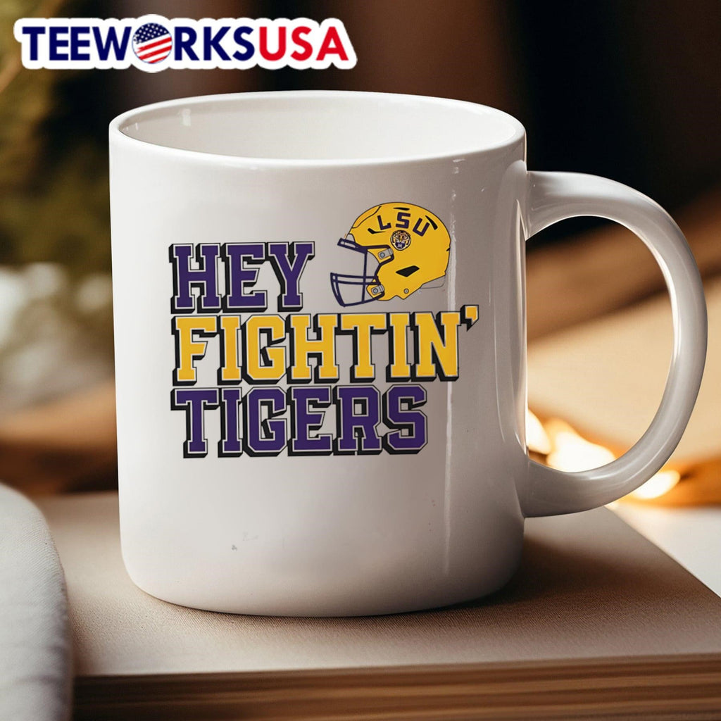 LSU hey fightin' Tigers - Adult & Kids T-Shirts, Sweatshirts & Hoodies apparel design preview 4