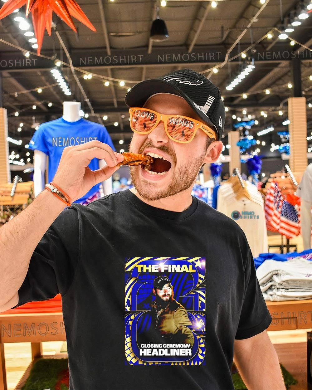 Post Malone The Final Closing Ceremony Headliner - Adult & Kids T-Shirts, Sweatshirts & Hoodies apparel design preview 1