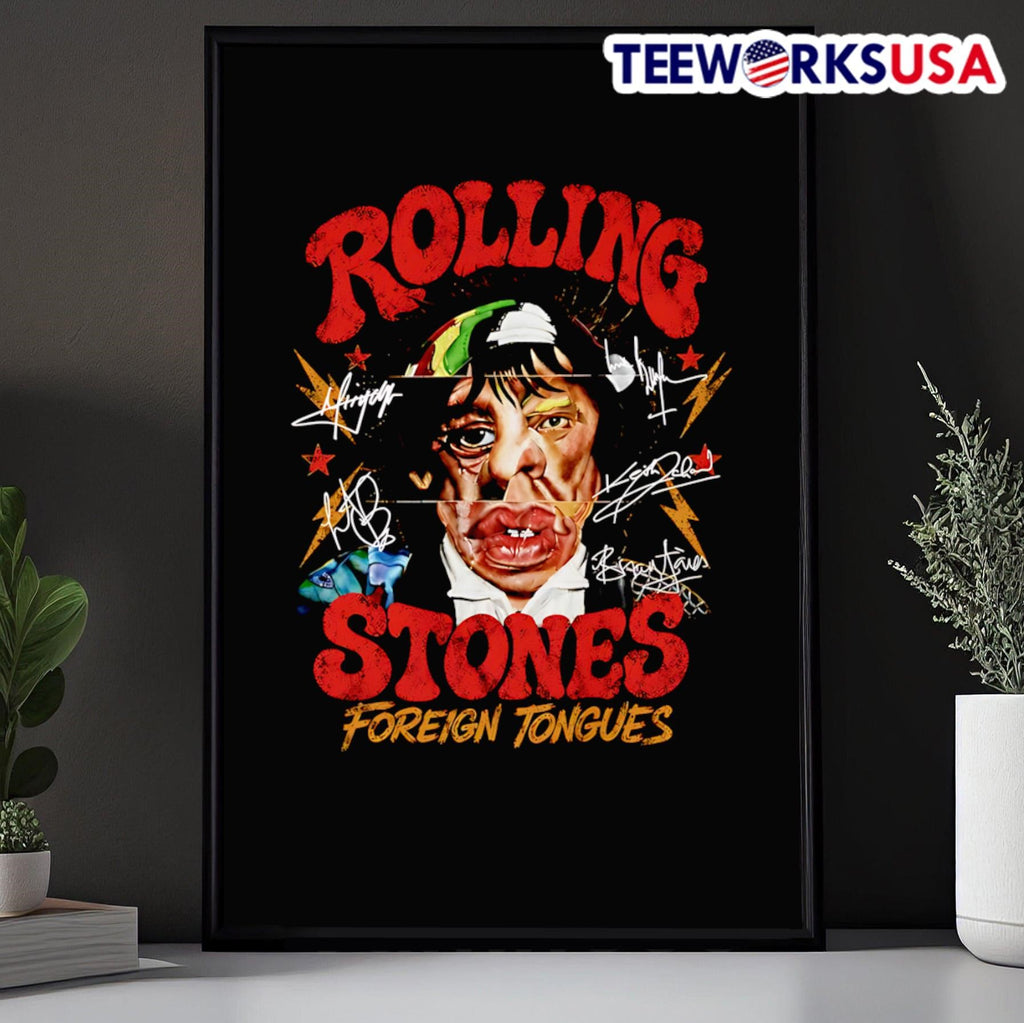 Rolling Stones Foreign Tongues - Adult & Kids T-Shirts, Sweatshirts & Hoodies apparel design preview 5