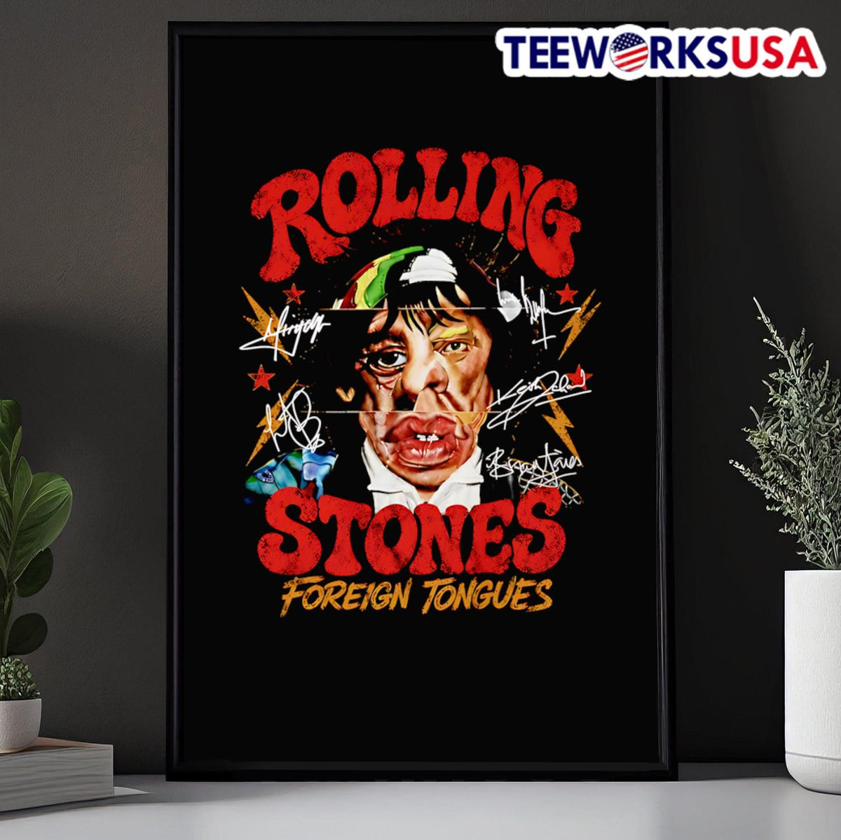 Rolling Stones Foreign Tongues - Adult & Kids T-Shirts, Sweatshirts & Hoodies apparel design preview 5