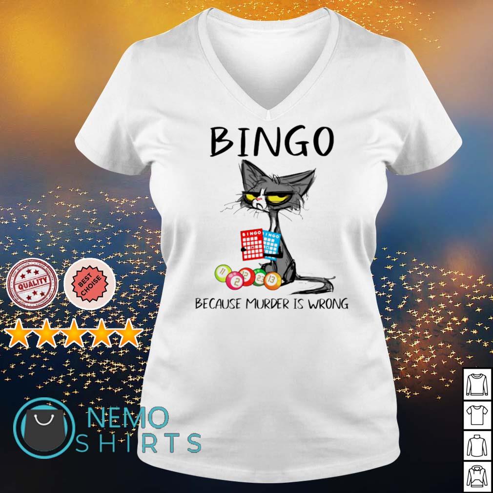Cat bingo because murder is wrong - Adult & Kids T-Shirts, Sweatshirts & Hoodies product image 5