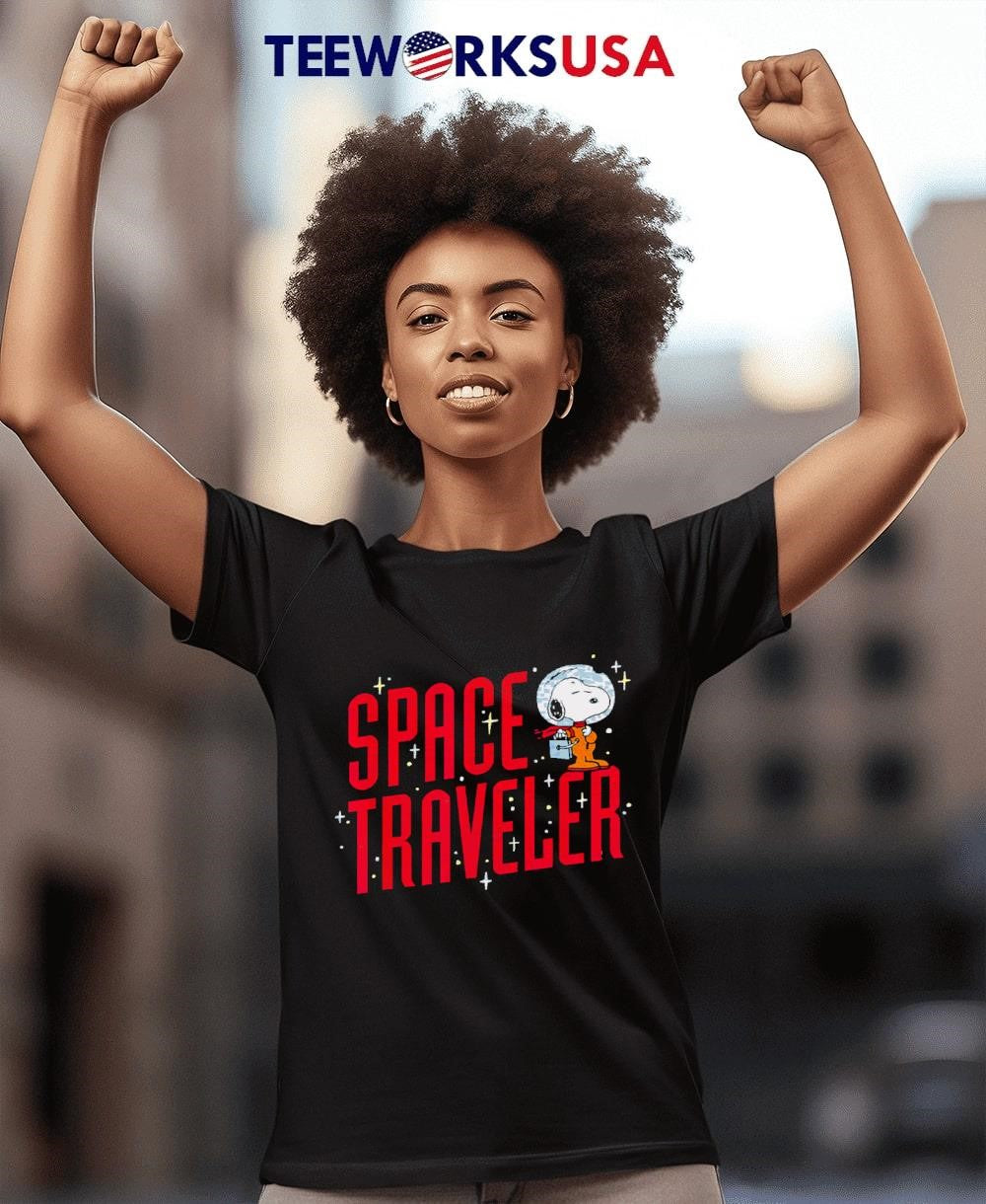 Peanuts Snoopy the space traveler - Adult & Kids T-Shirts, Sweatshirts & Hoodies apparel design preview 4