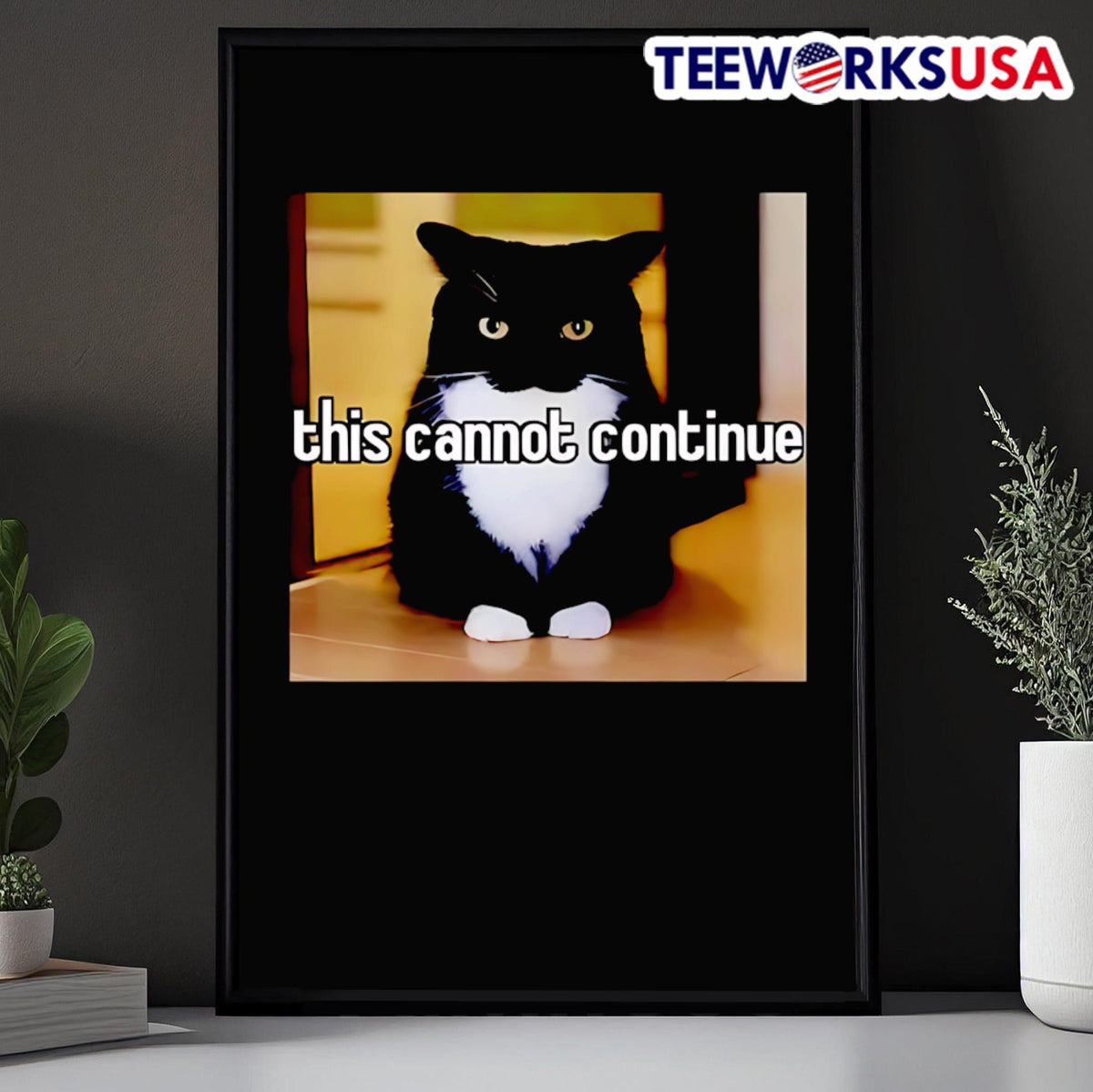 Cat This Cannot Continue - Adult & Kids T-Shirts, Sweatshirts & Hoodies apparel design preview 5