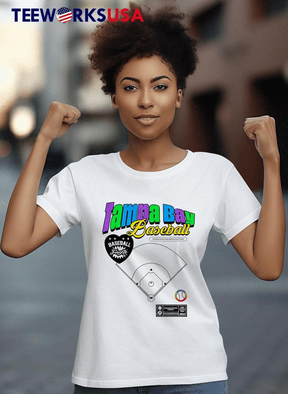 Tampa Bay Rays baseball everyone's favorite pastime - Adult & Kids T-Shirts, Sweatshirts & Hoodies apparel design preview 4
