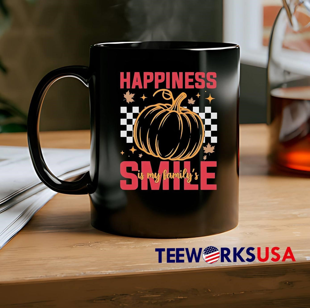 Happiness Pumpkin Family Smile - Adult & Kids T-Shirts, Sweatshirts & Hoodies apparel design preview 2