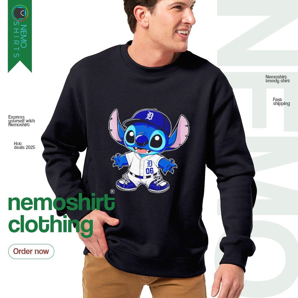 Stitch Detroit Tigers player - Adult & Kids T-Shirts, Sweatshirts & Hoodies apparel design preview 4