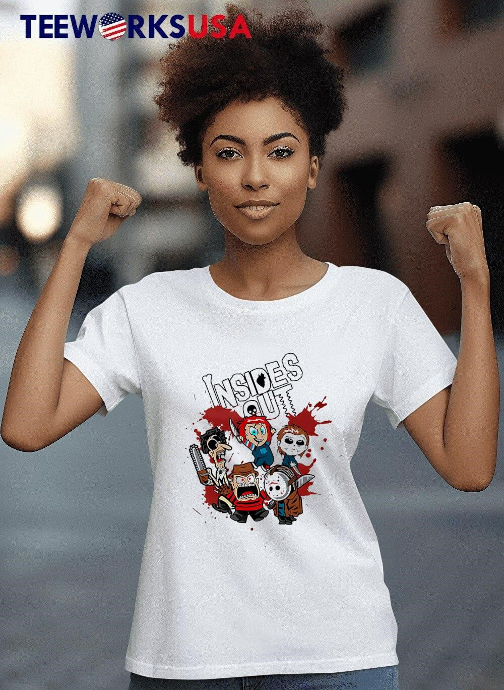 Insides Out Horror movie cartoon - Adult & Kids T-Shirts, Sweatshirts & Hoodies apparel design preview 4