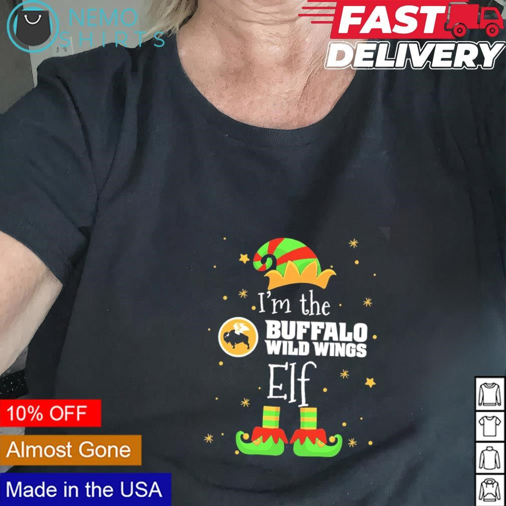 I'm the Buffalo Wild Wings Elf Christmas - Adult & Kids T-Shirts, Sweatshirts & Hoodies apparel design preview 2