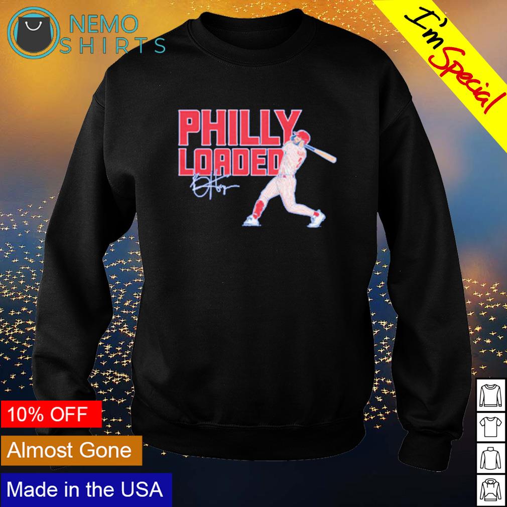 Bryce Harper philly loaded signature - Adult & Kids T-Shirts, Sweatshirts & Hoodies apparel design preview 4