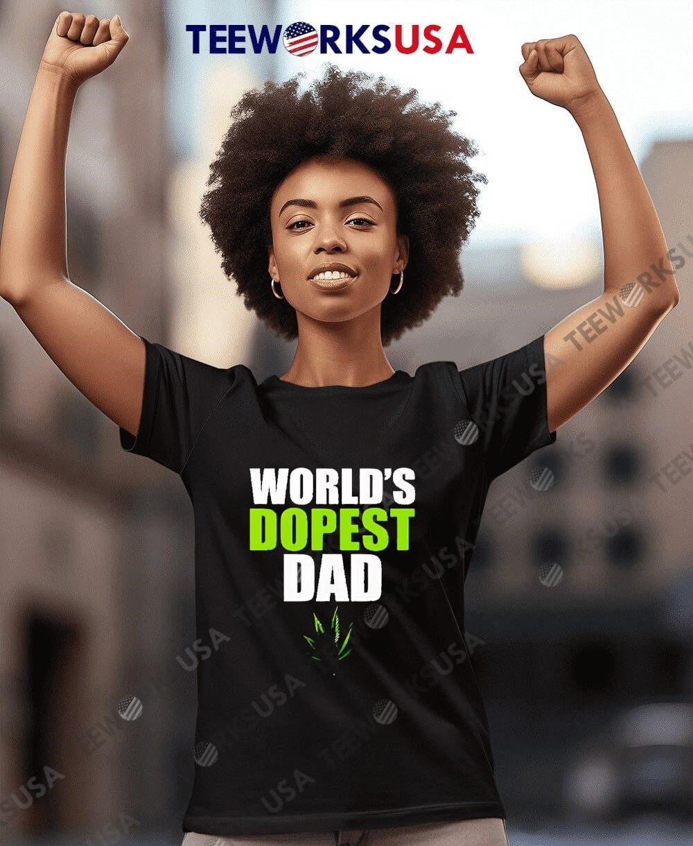 World's dopest dad marijuana - Adult & Kids T-Shirts, Sweatshirts & Hoodies apparel design preview 7