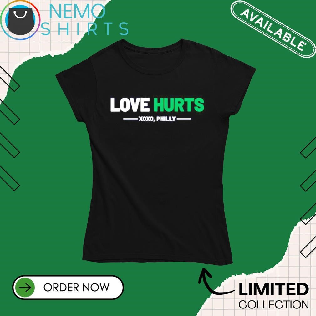 Love Hurts XOXO Philly Eagles - Adult & Kids T-Shirts, Sweatshirts & Hoodies apparel design preview 4
