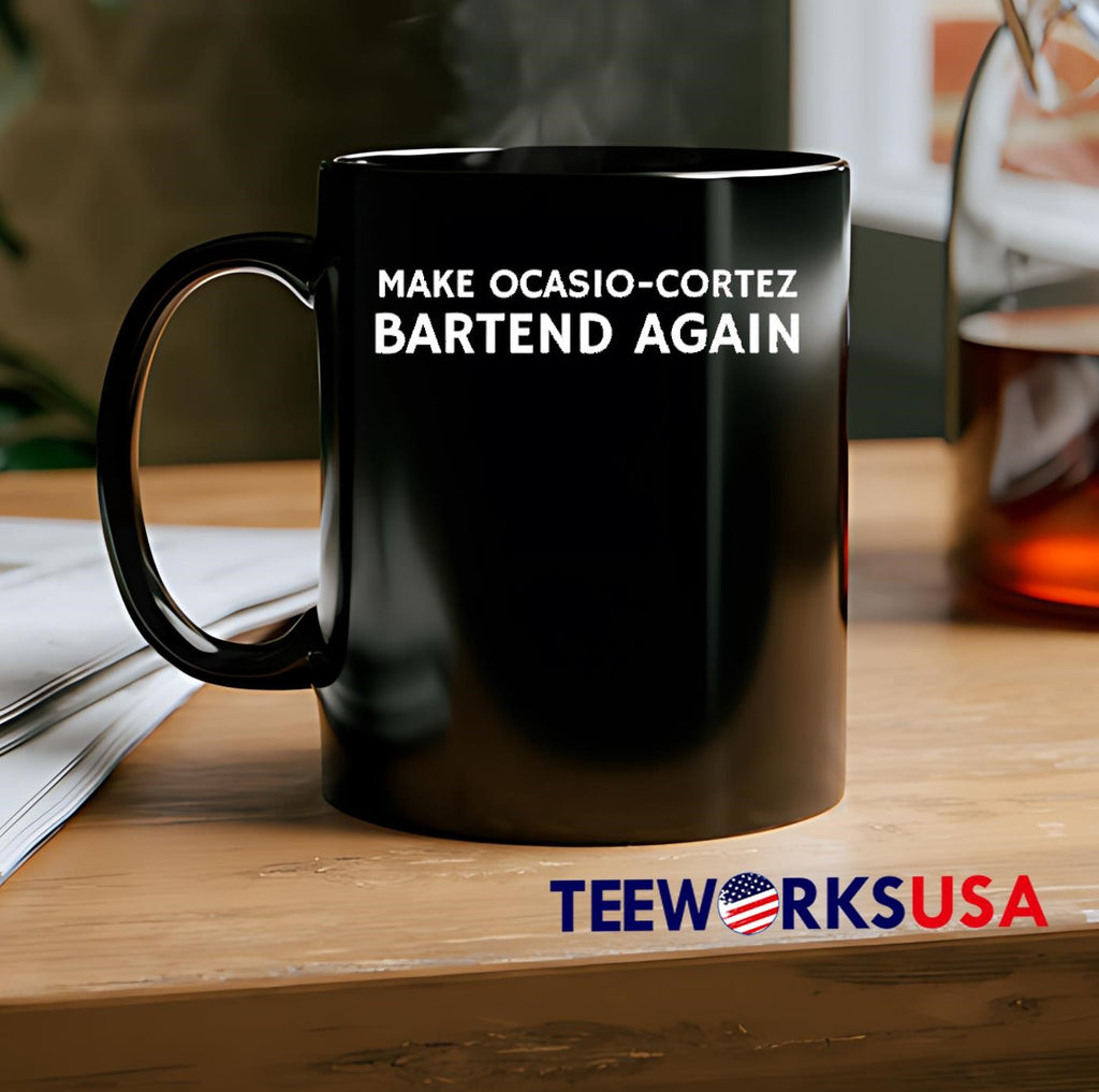 Make Ocasio-cortez Bartend Again - Adult & Kids T-Shirts, Sweatshirts & Hoodies apparel design preview 2
