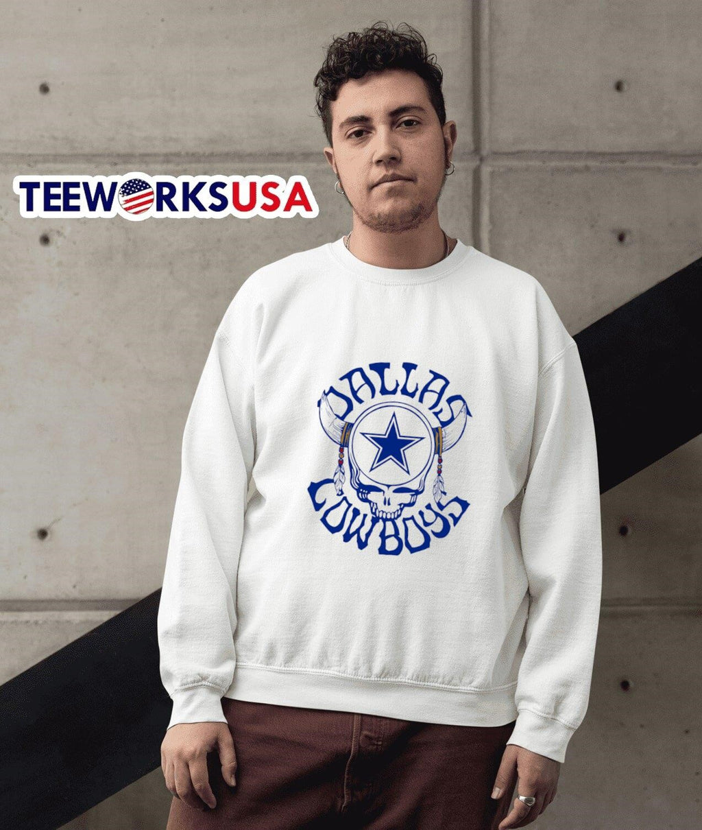 Dallas Cowboys Skull - Adult & Kids T-Shirts, Sweatshirts & Hoodies apparel design preview 5