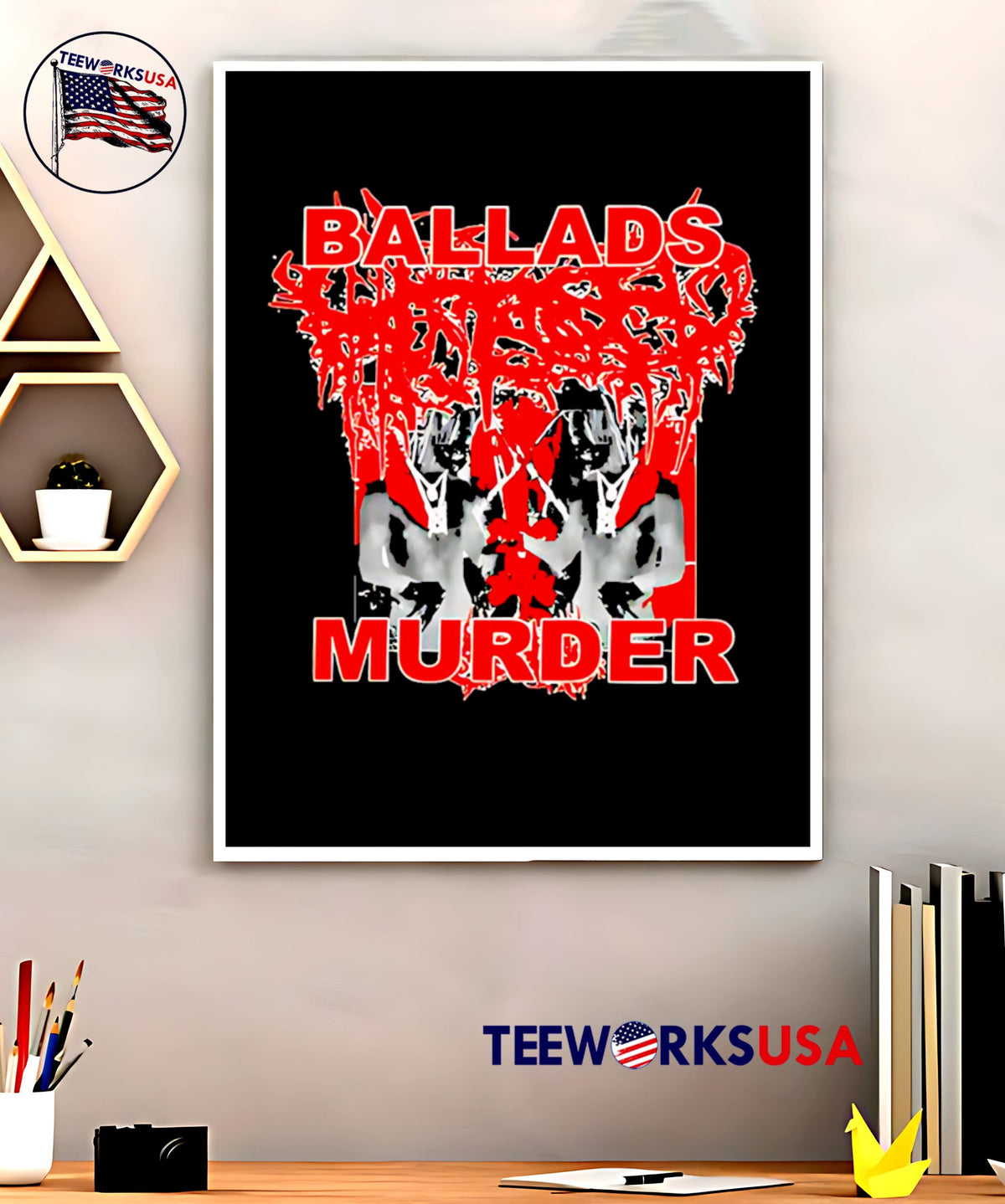 More Chaos Ballads Murder - Adult & Kids T-Shirts, Sweatshirts & Hoodies apparel design preview 5