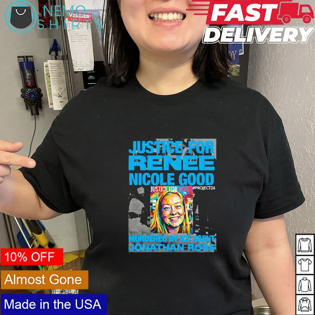 Justice for Renee Nicole Good murdered by ICE agent - Adult & Kids T-Shirts, Sweatshirts & Hoodies apparel design preview 2