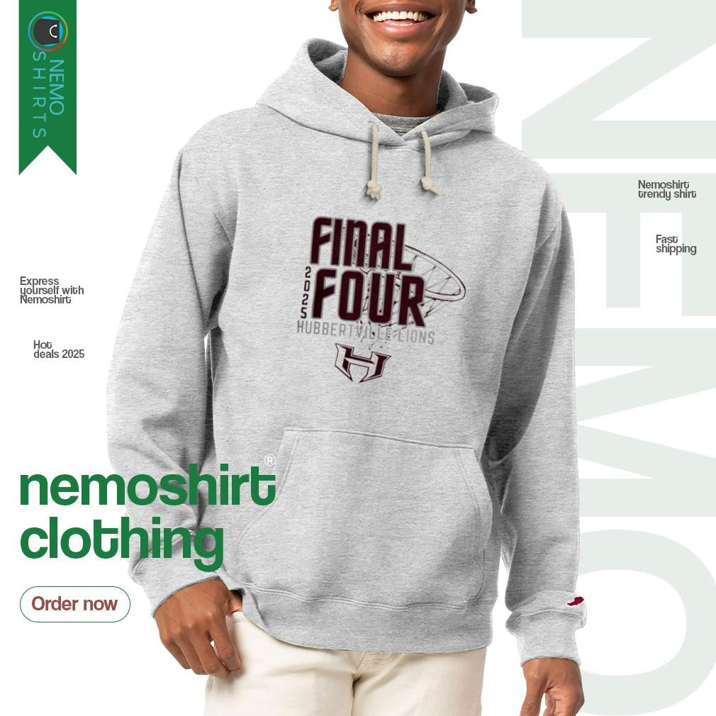 Hubbertville Lions Final Four 2025 - Adult & Kids T-Shirts, Sweatshirts & Hoodies apparel design preview 2