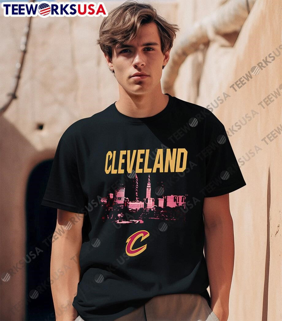 Wine Cleveland Skyline City - Adult & Kids T-Shirts, Sweatshirts & Hoodies apparel design preview 1