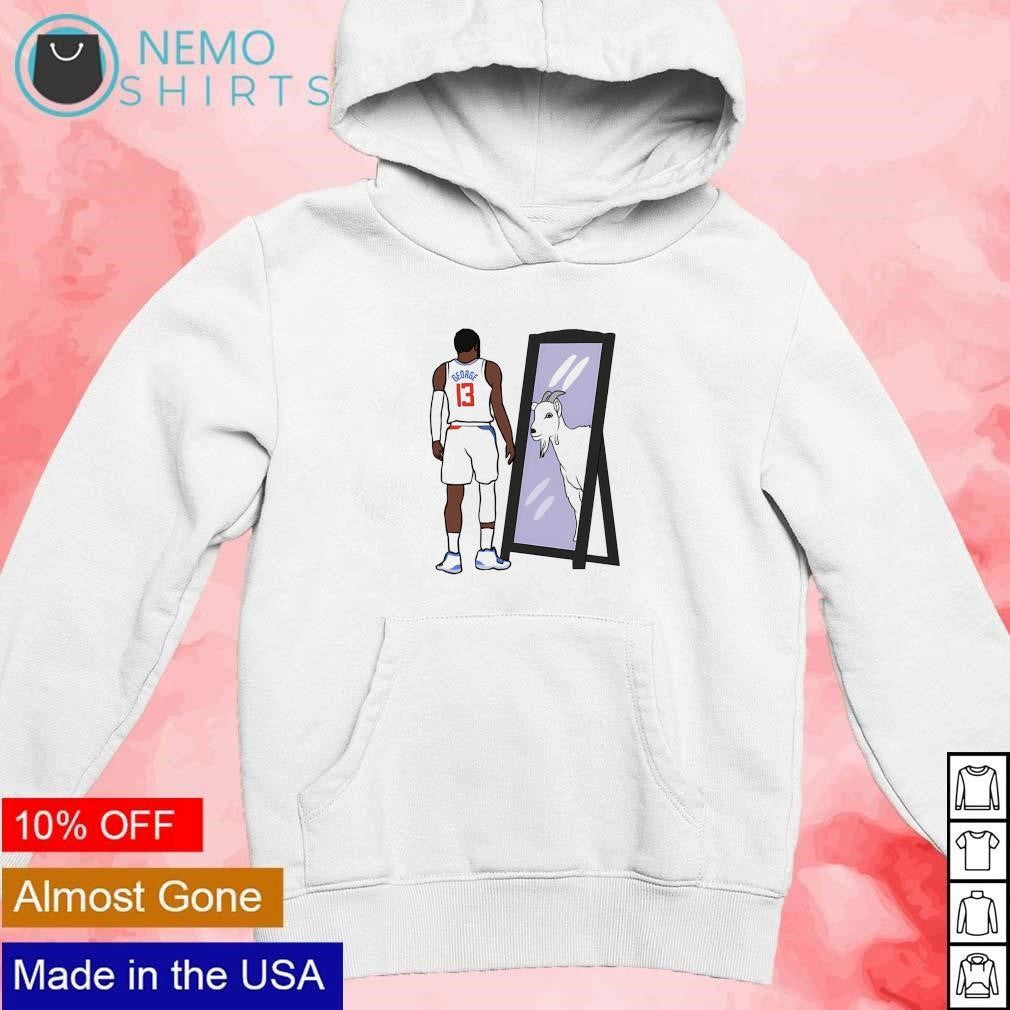 Paul George 13 Los Angeles Clippers mirror goat - Adult & Kids T-Shirts, Sweatshirts & Hoodies apparel design preview 2