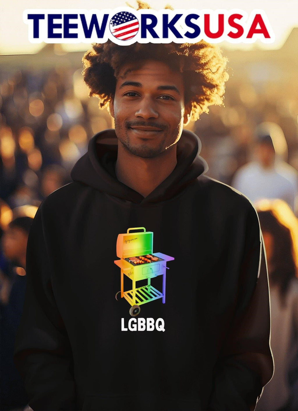 LGBBQ Pride barbeque - Adult & Kids T-Shirts, Sweatshirts & Hoodies apparel design preview 2