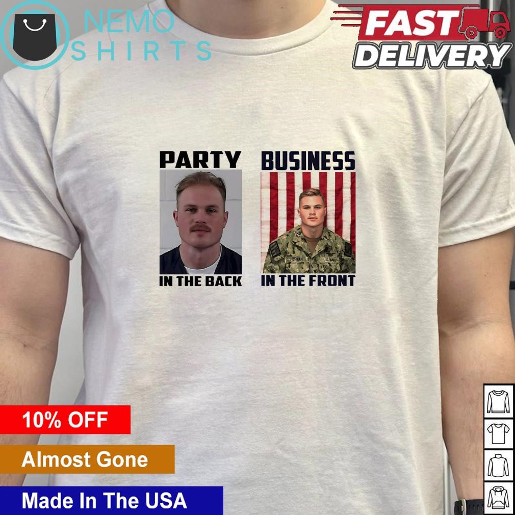 Party in the back business front Zach Bryan - Adult & Kids T-Shirts, Sweatshirts & Hoodies apparel design preview 5