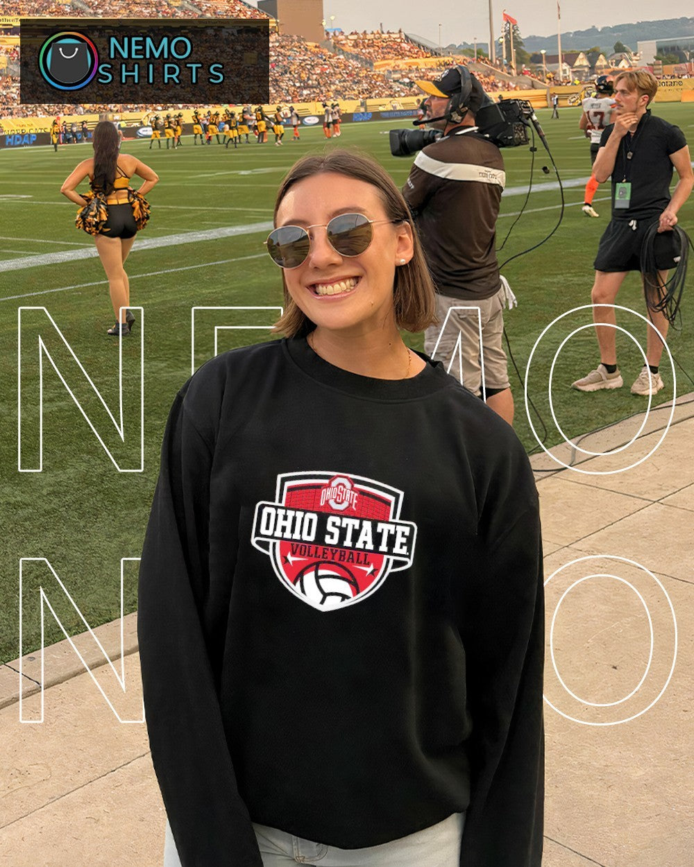 Ohio State Buckeyes volleyball shield - Adult & Kids T-Shirts, Sweatshirts & Hoodies apparel design preview 6