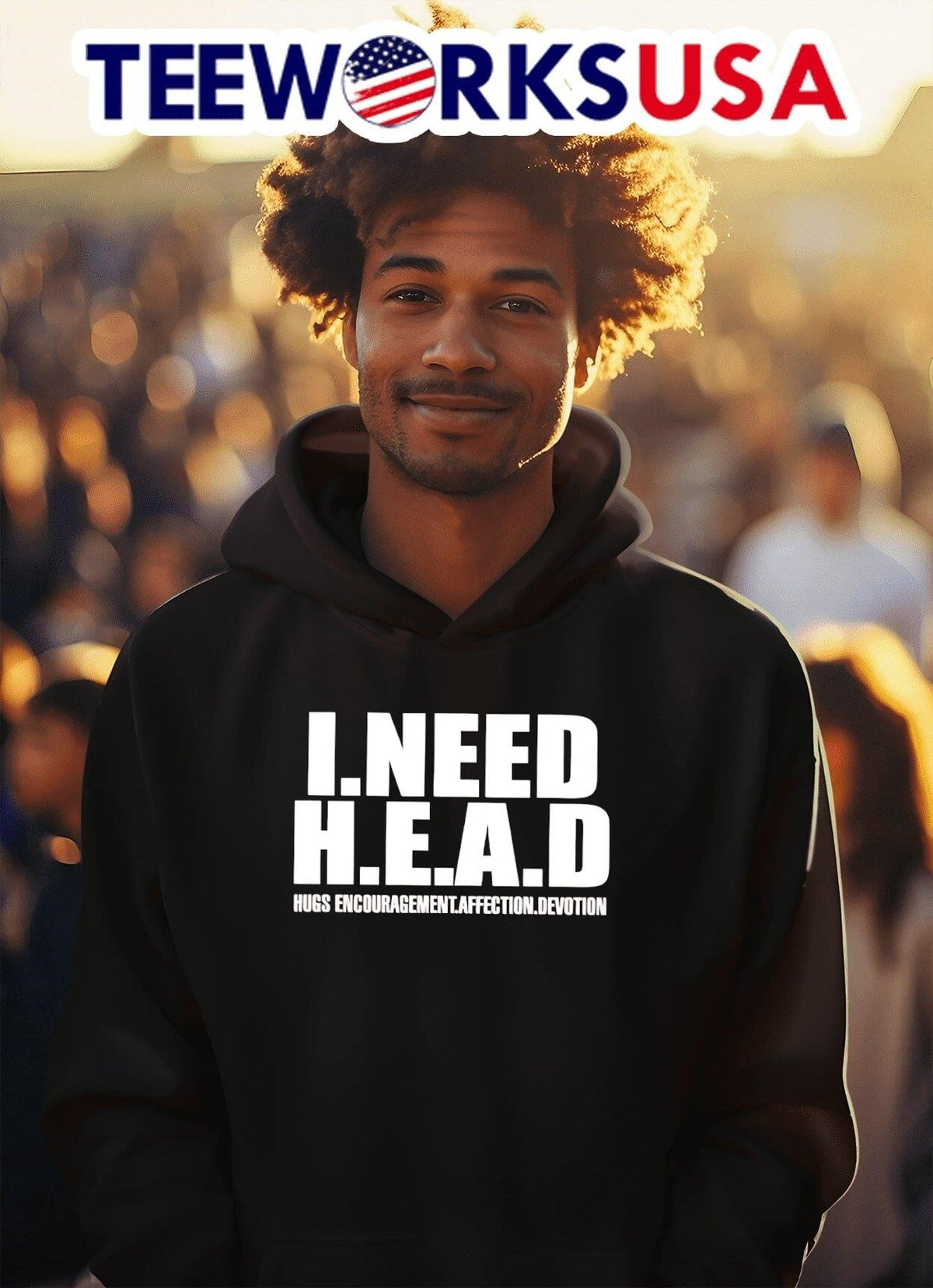 I need head hugs encouragement affection devotion - Adult & Kids T-Shirts, Sweatshirts & Hoodies apparel design preview 2