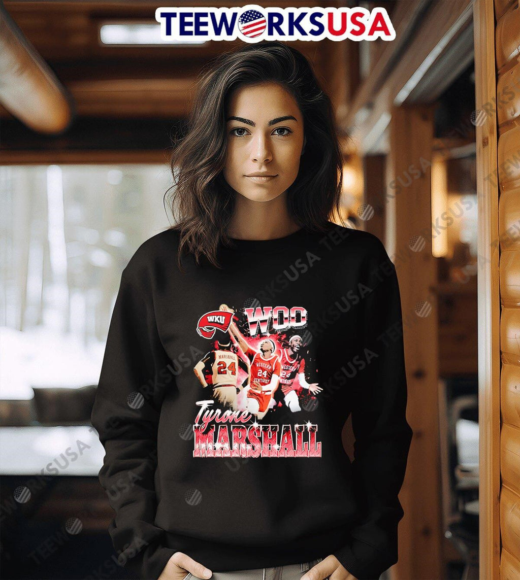 Tyrone Marshall 90s Woo WKU - Adult & Kids T-Shirts, Sweatshirts & Hoodies apparel design preview 6
