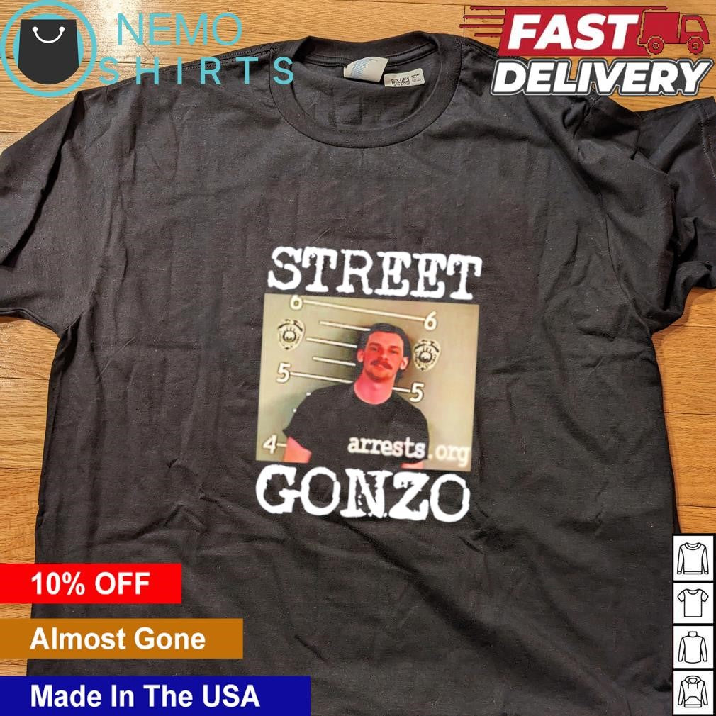 Street Gonzo mugshot - Adult & Kids T-Shirts, Sweatshirts & Hoodies apparel design preview 4