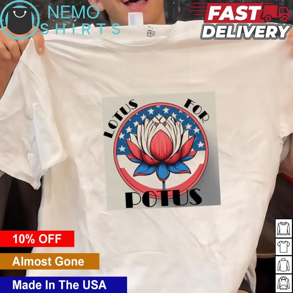 Lotus for potus Kamala Harris - Adult & Kids T-Shirts, Sweatshirts & Hoodies apparel design preview 1