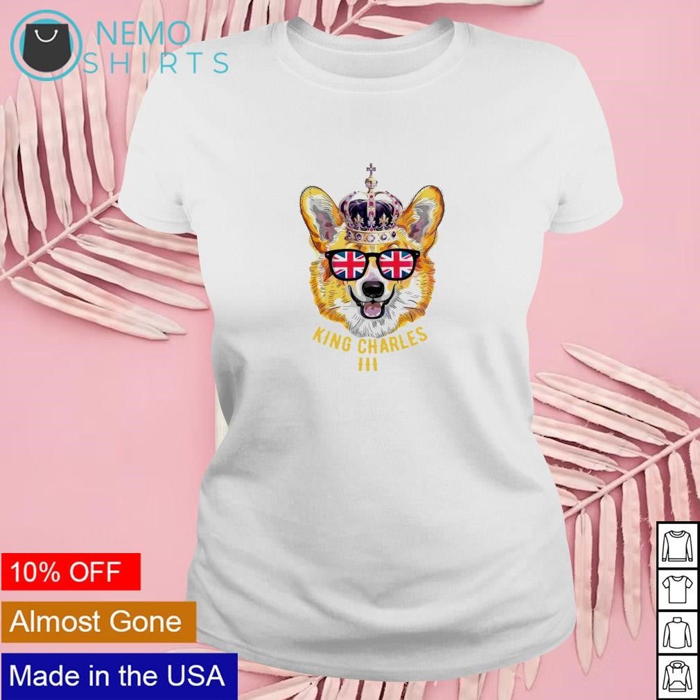 King Charles III Corgi dog - Adult & Kids T-Shirts, Sweatshirts & Hoodies product image 4
