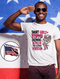 Short girls stopped growing because they reached - Adult & Kids T-Shirts, Sweatshirts & Hoodies apparel design preview 1