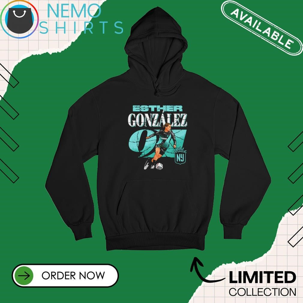 Esther González NJ NY Gotham FC cracked number - Adult & Kids T-Shirts, Sweatshirts & Hoodies apparel design preview 2