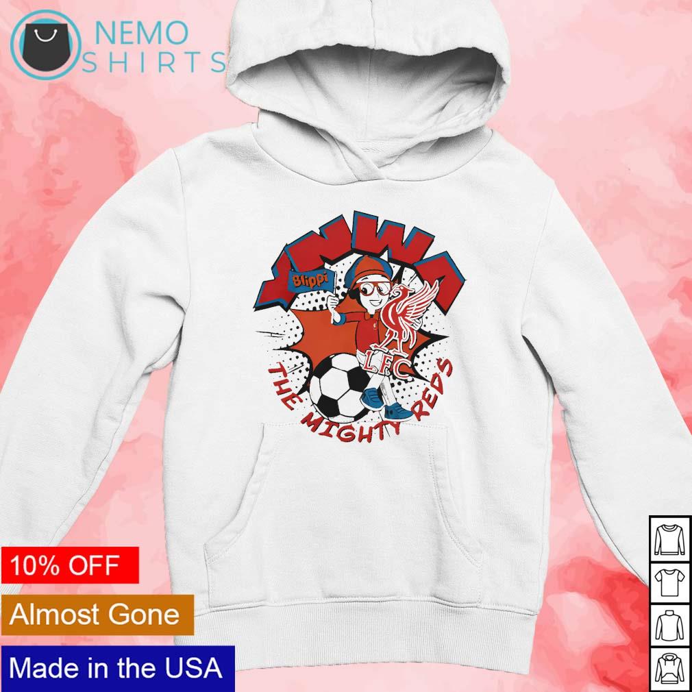 YNWA Blippi the Mighty Reds Liverpool Fc - Adult & Kids T-Shirts, Sweatshirts & Hoodies apparel design preview 2