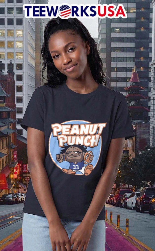 Peanut Punch 33 Football Player - Adult & Kids T-Shirts, Sweatshirts & Hoodies apparel design preview 2
