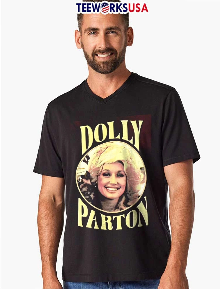 Dolly Parton Vintage Blonde Singer Circle Photo - Adult & Kids T-Shirts, Sweatshirts & Hoodies apparel design preview 8
