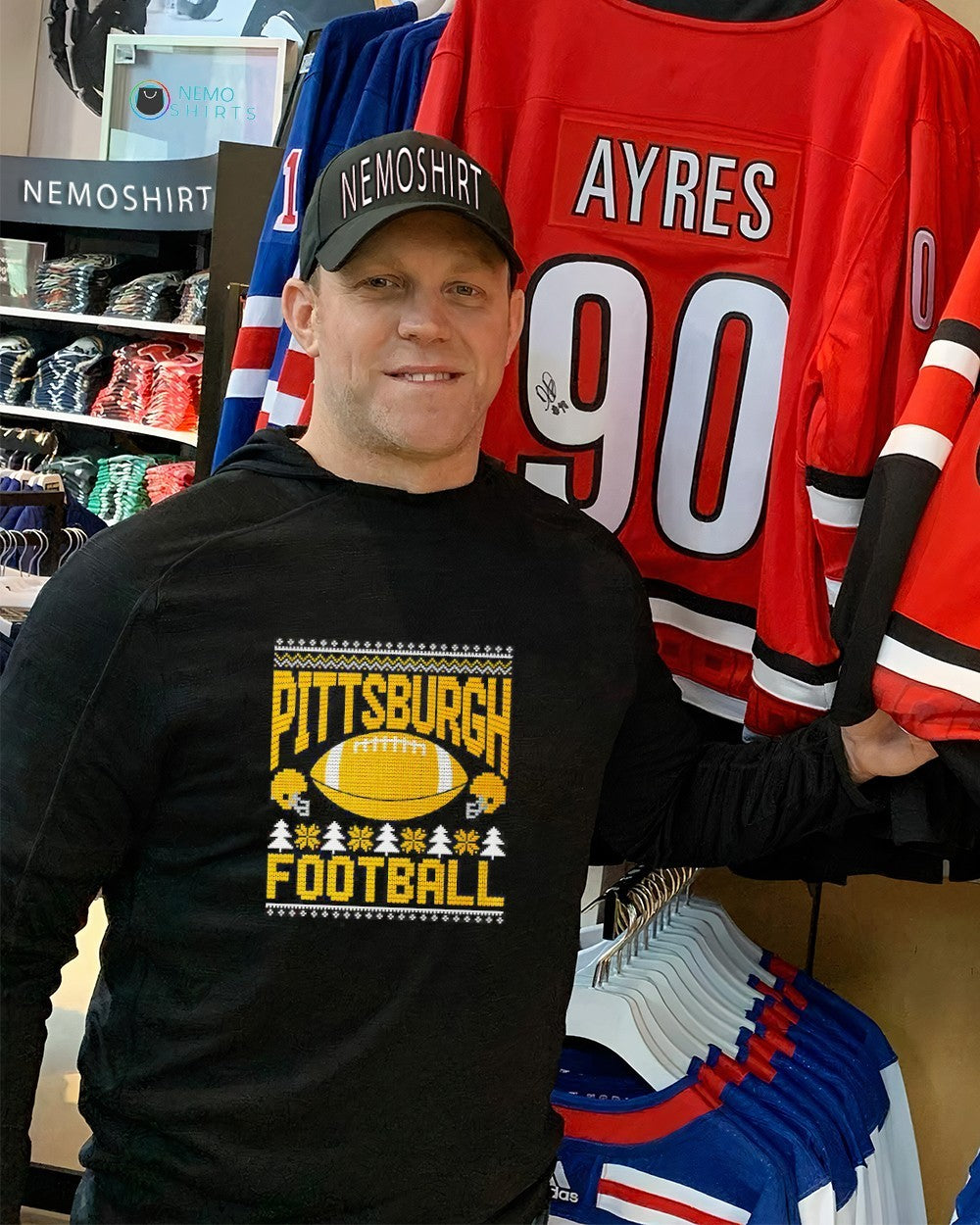 Pittsburgh football Steelers Christmas - Adult & Kids T-Shirts, Sweatshirts & Hoodies apparel design preview 2