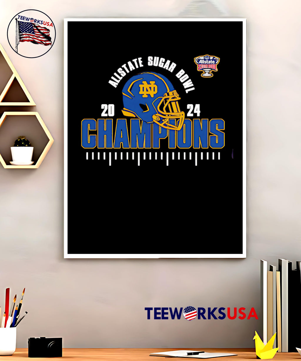 Notre Dame Fighting Irish Is The 2024 Allstate Sugar - Adult & Kids T-Shirts, Sweatshirts & Hoodies apparel design preview 5