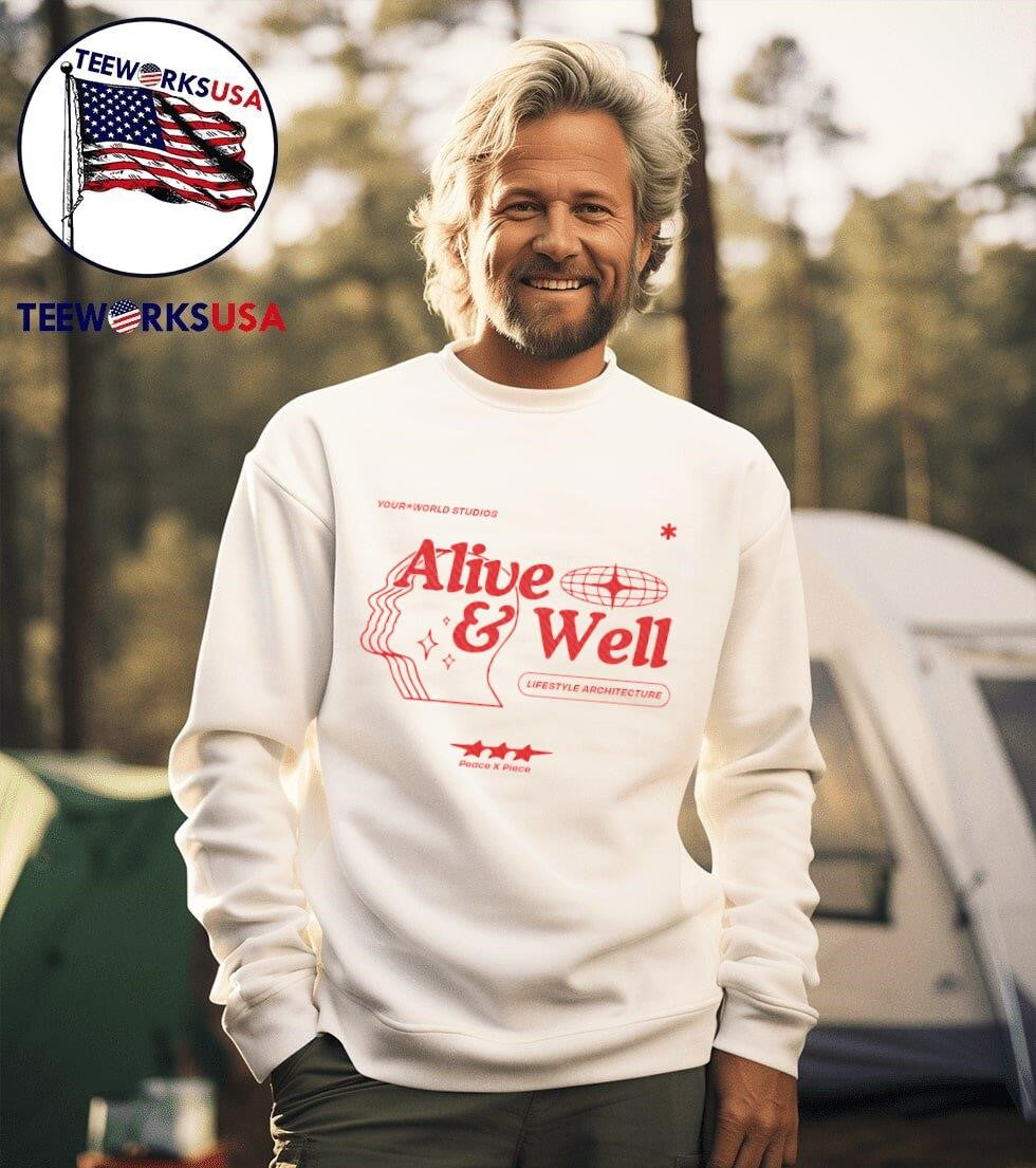 Alive and well lifestyle architecture - Adult & Kids T-Shirts, Sweatshirts & Hoodies apparel design preview 3