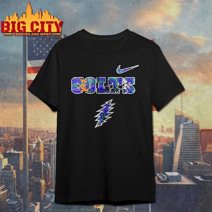 Indianapolis Colts X Grateful Dead Logo Parody - Adult & Kids T-Shirts, Sweatshirts & Hoodies apparel design preview 1